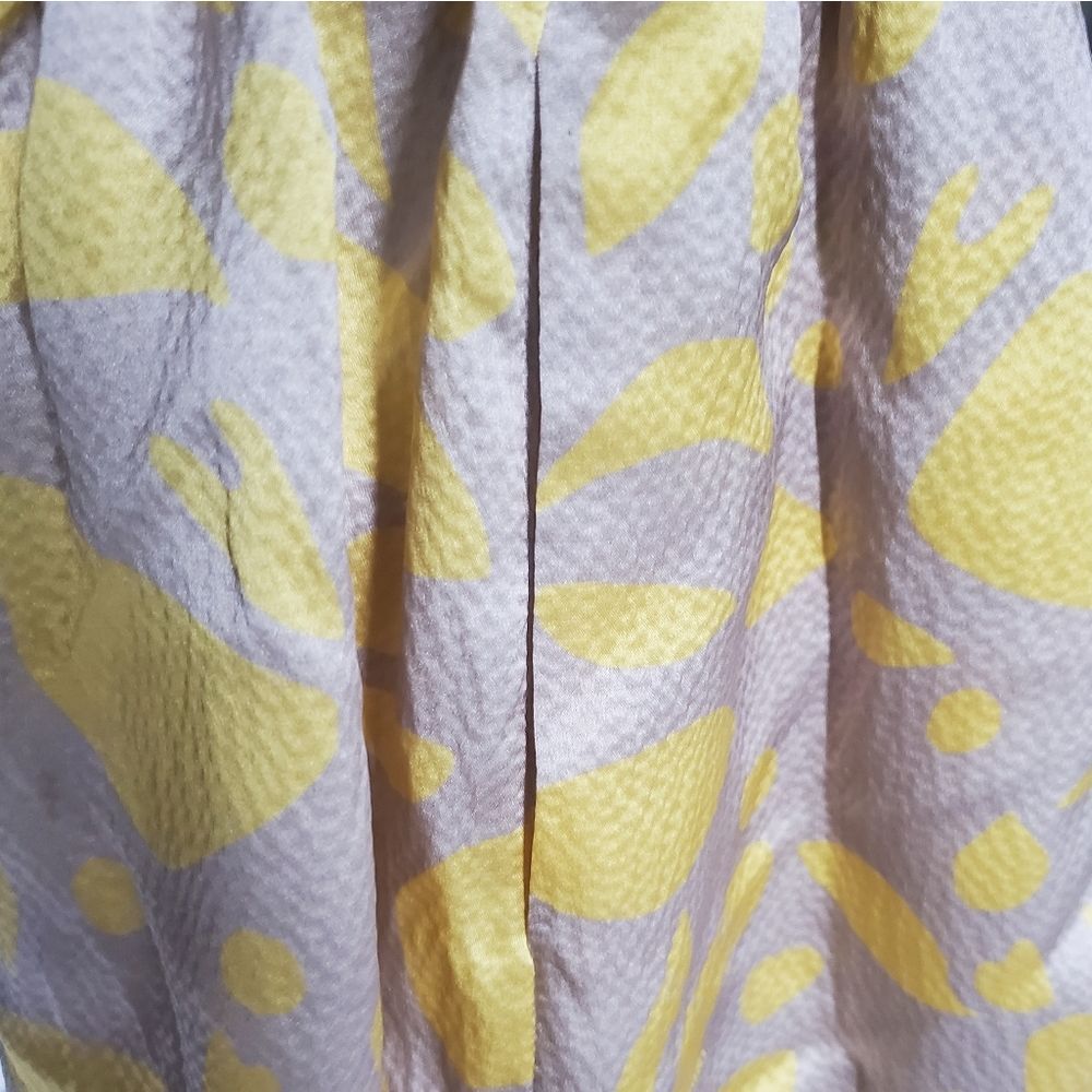 Missoni Silk Yellow High-Rise Wide-Leg Shorts - Picture 6 of 9